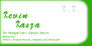 kevin kasza business card